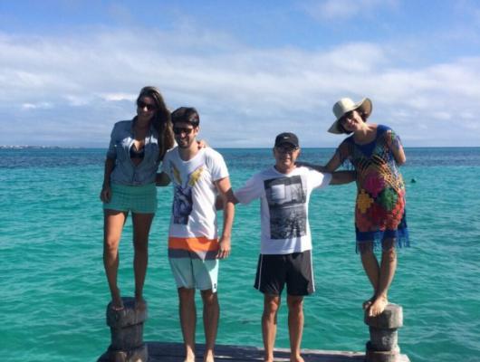 Maria, Romeu, Paulo e Meri Tomasetto - Cancún 