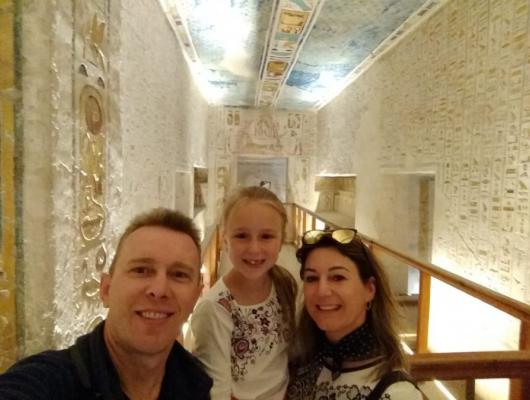 Lucio, Lorenza e Keli Miotto - Egito