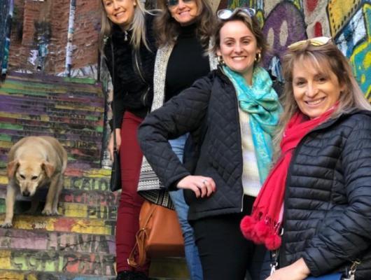 Diane, Andressa, Nara e Luciane - Santiago / Chile