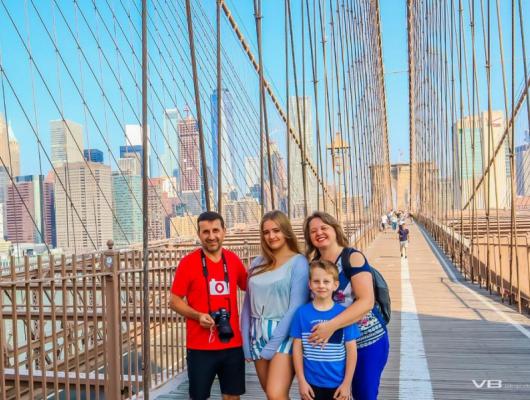 Ivane, Artur, Camile e Volcir Bissani - Nova York / EUA