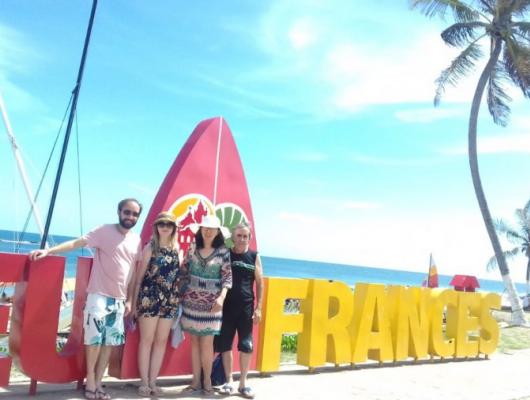 Rodrigo, Paula, Clovis e Elisabete Sangali - Maceió - AL