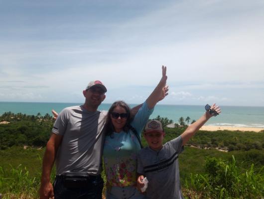 Cristiane, Juliano e Júlio  / Porto Seguro