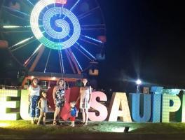 Adervani, Teresinha, Aurora, Emílio e Nicole - Costa do Sauípe