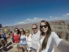 Alceu, Tânia, Juliana, Caroline e Neiva Peresin - Grand Canyon / Estados Unidos