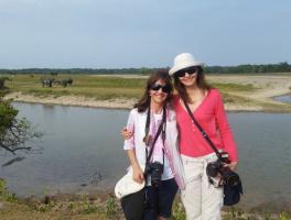 Valderez e Irene Anzanello  / Ilha de Marajó - Pará