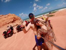 Ligia Mior Perosa e  Jeferson Rodrigues Fuhr / Praia do Gunga - Maceió