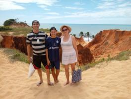 Luis Carlos, Luis Henrique e Marizete Montemezzo - Fortaleza