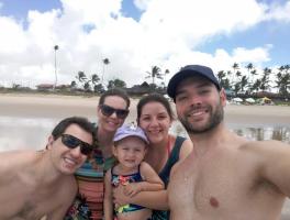 Jessie, Michel, Debora, Eduardo, Maria Eduarda - Porto de Galinhas/PE