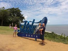 Marcio, Andreline e Alice Braun / Porto Seguro