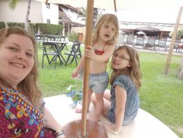 Daniela, Andreline e Alice Braun / Porto Seguro