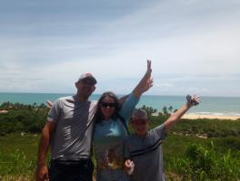 Cristiane, Juliano e Júlio  / Porto Seguro