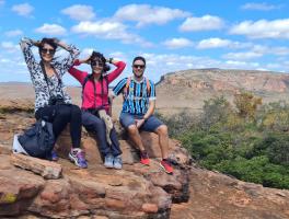 Valderez, Irene e Junior - Serra da Capivara